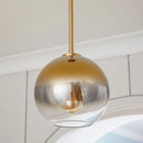 GobekUsa Gradient Glass Pendant Lamp with LEDs for Living Room, Bedroom - E27