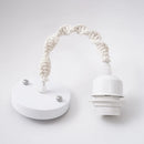 GobekUsa Hemp Rope LED Pendant Lamp with E27 Base for Boho Industrial Farmhouse Decor