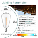 GobekUsa LED String Light Bulb E12 1W Shatterproof Decorative Plastic Replacement