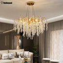GobekUsa Gold Crystal Grapes Chandelier for Dining Living Room Bedroom
