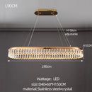 GobekUsa Crystal Chandelier: Modern LED Lighting for Luxurious Living Room, Dining Room, Bedroom