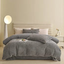 GobekUsa 2024 Winter Fleece Bedding Set King Queen Twin Double Duvet Cover Kit