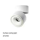 GobekUsa COB LED Ceiling Spot Light, Adjustable Angle, Black/White Shade, AC85-265V