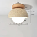 GobekUsa Acryl Travertine LED Ceiling Lights - Modern Natural Stone Ceiling Lamp