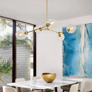 GobekUsa Gold Glass Ball Pendant Lights for Modern Dining Room Decor