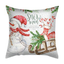 GobekUsa Christmas Cushion Cover Set - Festive Xmas Decor for Living Room Sofa