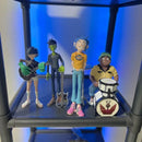GobekUsa Gorillaz Band Resin Action Figure Set - 2D Noodle Murdoc Russel Model Dolls