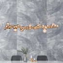 GobekUsa LED Caterpillar Chandelier: Stylish Long Pendant Lamp for Living Room, Restaurant, Hotel