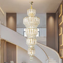GobekUsa Duplex Villa Crystal Light Chandelier Spiral Staircase Building Elegant Transparency