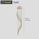 GobekUsa Black LED Ceiling Chandelier: Stylish Staircase Lighting for Home Decor & Living Room