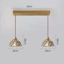 GobekUsa Glass Copper LED Pendant Lights: Modern Nordic Lighting for Home, Dining, & Restaurant