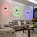 GobekUsa LED Spiral Wall Light with RGB Remote Control - Home Decor Art Lamp