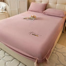 GobekUsa Cozy Velvet Fitted Sheet: Thick Warm Bed Cover for Bedroom Living Room