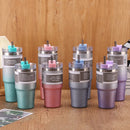 GobekUsa Coffee Cup Thermos with Straw - Hot Drink Heat Preservation Mug