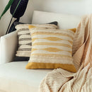 GobekUsa Geometric Tufted Tufted Cushion Cover Set 45x45cm, Moroccan Style Handmade