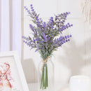 GobekUsa Lavender Wedding Wreath Artificial Flowers Home Decor Craft Fake Plants