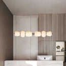 GobekUsa Glass Ball Pendant Light: Modern Milky White LED Hanging Lamp for Dining Table