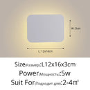 GobekUsa LED Round Touch Wall Lamps for Bedroom & Aisle Decor