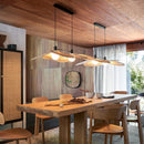 GobekUsa Japanese Wicker Petal Chandelier for Tea House Dining, Parlor, Restaurant
