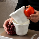 GobekUsa Fun Fruits Ceramic Mug Lemon/grape Dining Coffee Afternoon Tea Cup