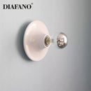 GobekUsa LED Macaron Wall Lamp: Retro Colorful Bedroom Light, E27 Living Room Lighting