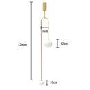 GobekUsa Glass Ball Brass Pendant Lights LED for Restaurant and Bedroom Lighting