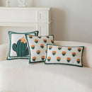 GobekUsa Cactus Embroidery Throw Pillow Cover Nordic Minimalist Decor for Sofa