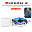 GobekUsa Flowing LED Strip Light: SMD 2835 Pixel Horse Race Tape Light with Wireless Controller