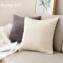 GobekUsa Corduroy Striped Cushion Cover 30x50/40/45/50/55/60cm - Home Sofa Décor