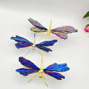 GobekUsa Crystal Dragonfly Handmade Natural Crystal Decorative Figurines