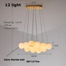 GobekUsa LED Marble Balls Chandelier for Dinning Room