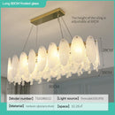 GobekUsa Cream Wind LED Chandelier for Master Bedroom, Living Room & Children's Room