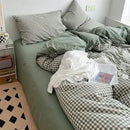GobekUsa Japanese Style Cotton Printed 4Pcs Bedding Set with Double-Sided Design