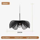 Wabi-Sabi Fabric Flower Pendant Light