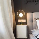 GobekUsa Glass Pendant Lights: Modern Bedroom Bedside Chandeliers for Home Indoor Decor