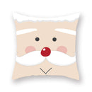 GobekUsa Christmas Santa Elk Pillowcase 45x45cm for Sofa Chair Decor