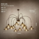GobekUsa Industrial Pendant Lamp for Living Room Dining Bar Cafe Loft Retro Chandelier