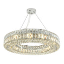 GobekUsa Gold K9 Crystal LED Ring Chandelier Pendant Light for Home Decor
