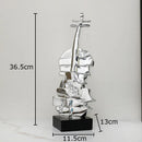 GobekUsa Golden Violin Sculpture Resin Art Ornament Stack Violin Statue Decor