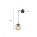 GobekUsa Glass Ball Wall Lamp: Modern Nordic LED Lighting for Bedroom, Staircase, Outdoor