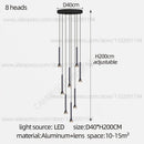 GobekUsa Horn-Shaped Nordic Pendant Lamp for Modern Living Room and Staircase