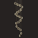 GobekUsa Crystal Gold LED Chandelier Modern Luxury Ceiling Lamp