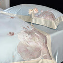 GobekUsa 1000TC Egyptian Cotton Butterfly Flowers Embroidery Bedding Set