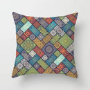 GobekUsa Geometric Square Pillowcase Ethnic Retro Sofa Pillow Cover 45x45cm Home Decor