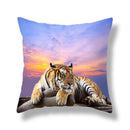 GobekUsa Brave Tiger Pattern Print Pillowcase, Super Peach Skin Cushion Cover
