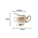 GobekUsa Gold Ceramic Tea Set for Dining Table, Coffee Mug, Teapot, Afternoon Tea & Beverage Container