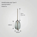 GobekUsa Glass Chandelier Knot Pendant Lamp for Bedroom Kitchen Dining Room