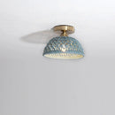 GobekUsa Ceramic LED Ceiling Lights: Modern Hollow Design for Living Room, Aisle, Balcony