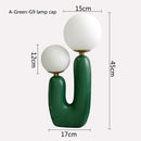 GobekUsa Double Frosted Glass Ball Table Lamp for Bedroom & Living Room Lighting