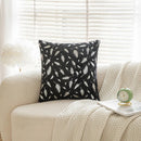 GobekUsa Bronzed Feather Style Plush Pillowcase - Festive Home Decor